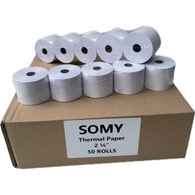 SOMY Thermal Paper Rolls, 2-1/4" x 200'